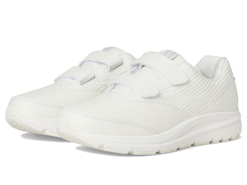 ブルックス メンズ シューズ スニーカー Brooks Addiction Walker VStrap 2 WhiteWhite ホワイト