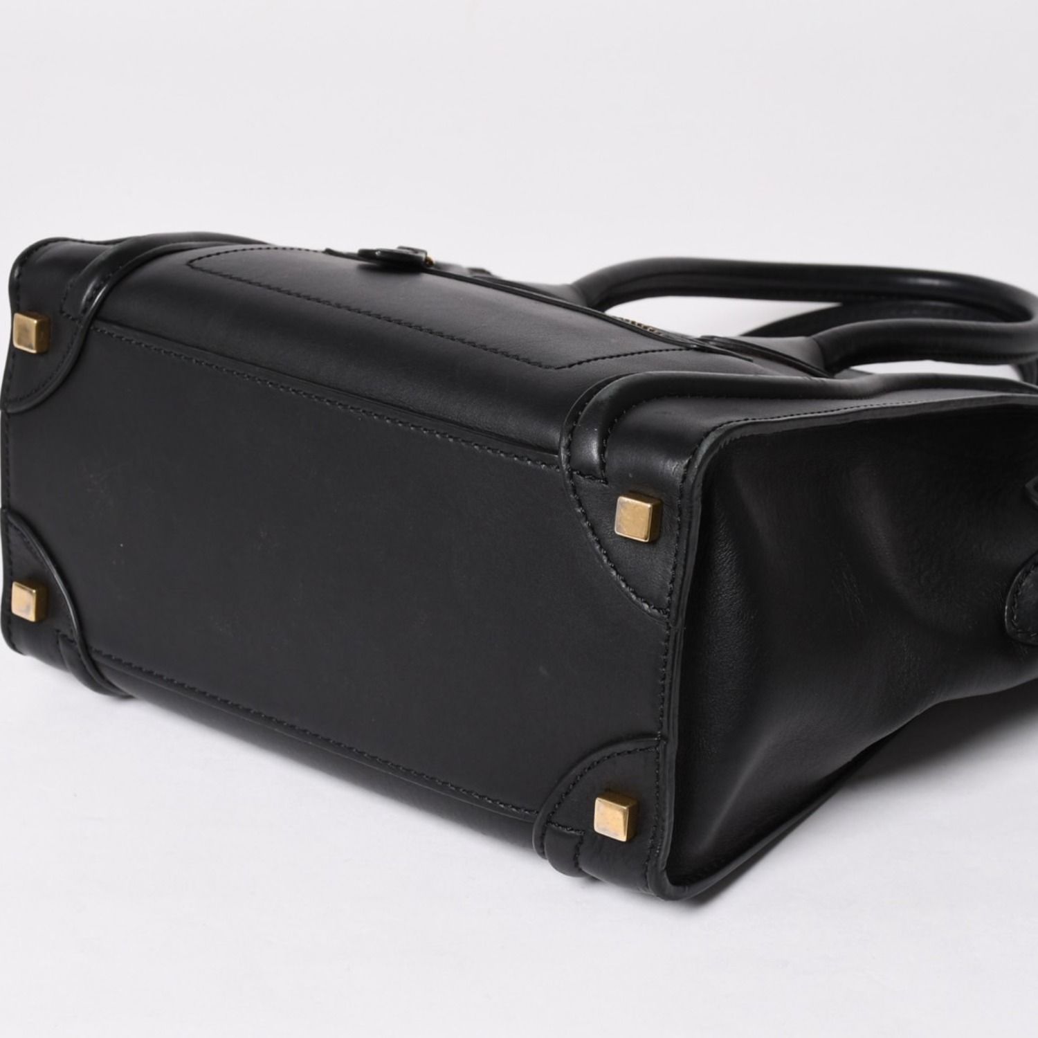 極美品 CELINE セリーヌ ラゲージマイクロショッパー ショルダーバッグ