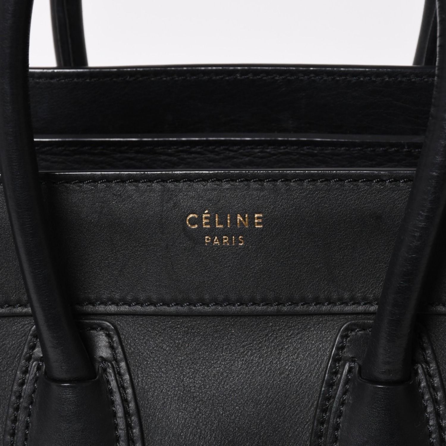 極美品 CELINE セリーヌ ラゲージマイクロショッパー ショルダーバッグ 