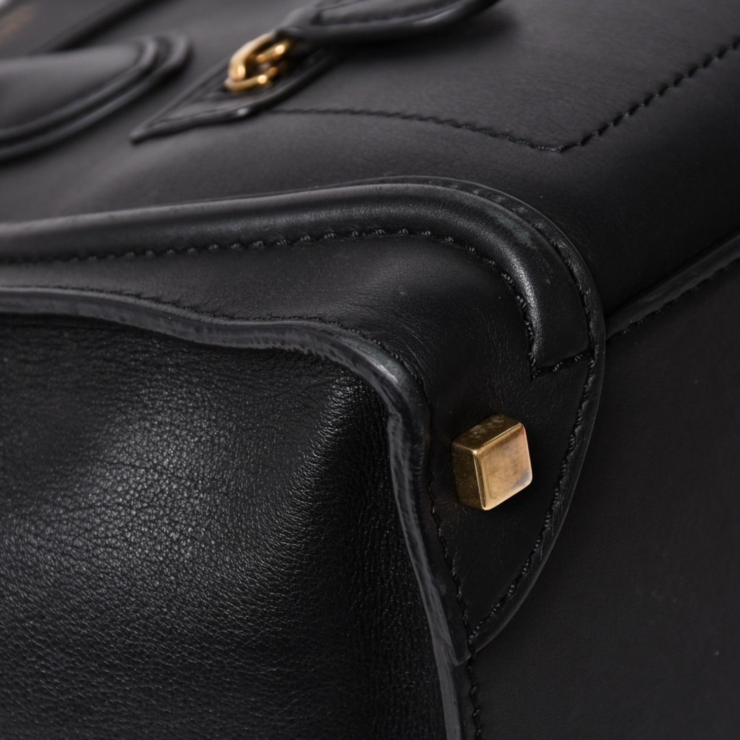 極美品 CELINE セリーヌ ラゲージマイクロショッパー ショルダーバッグ