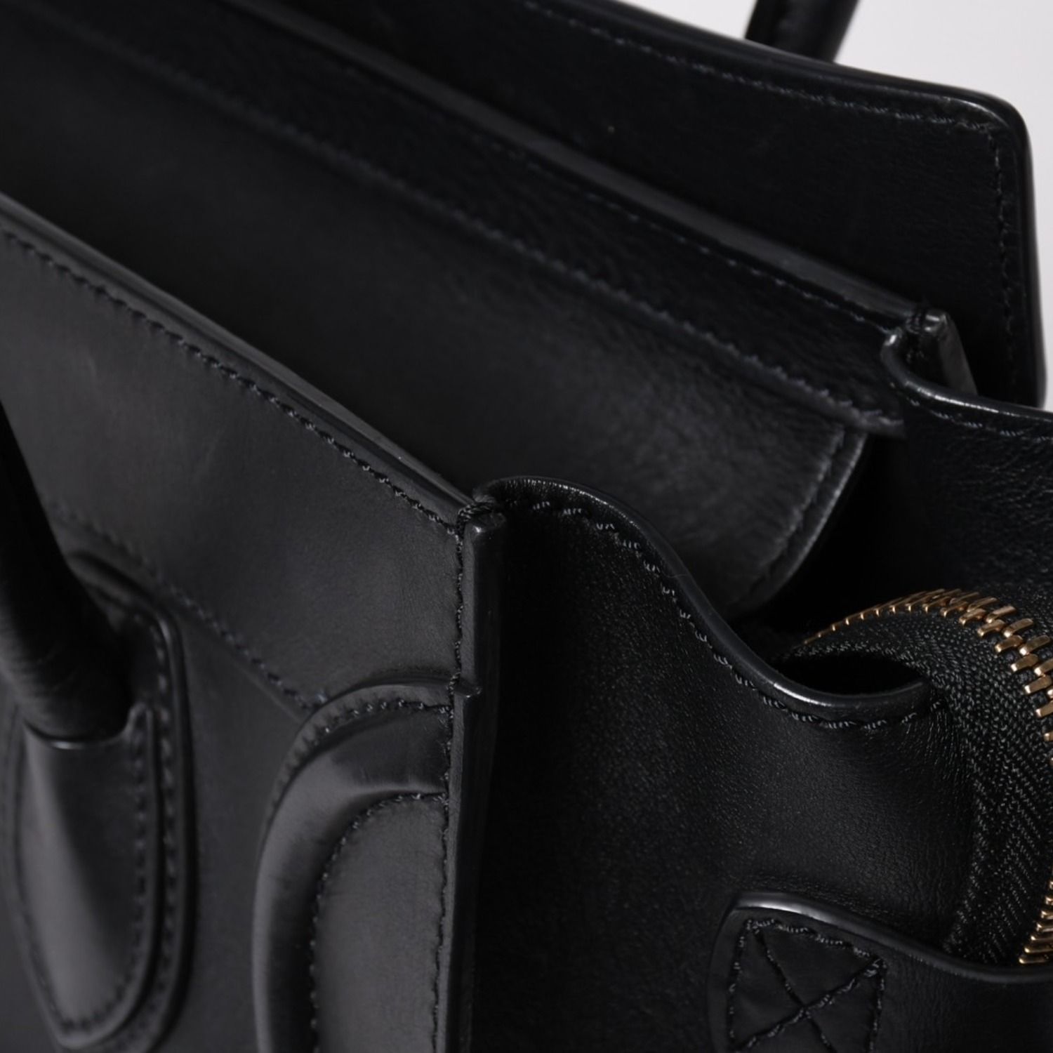 極美品 CELINE セリーヌ ラゲージマイクロショッパー ショルダーバッグ 