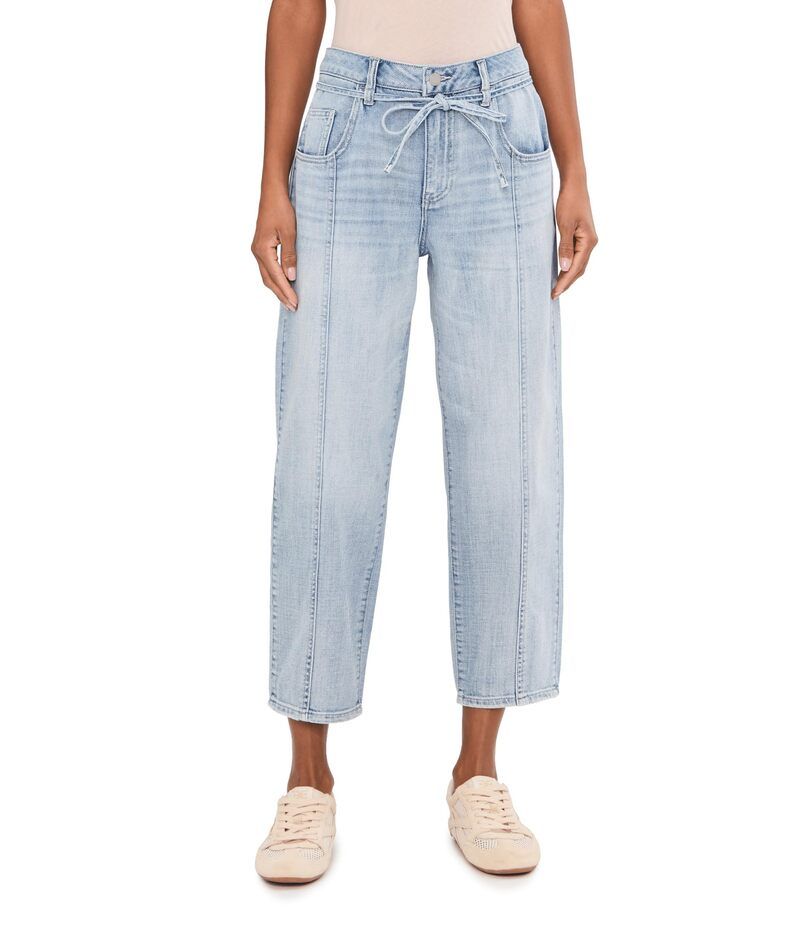 リヴァプール ロサンゼルス レディース ボトムス デニムパンツ Liverpoolos Angeles 26 MidRise Beach Comber with Self Belt Echo Lake