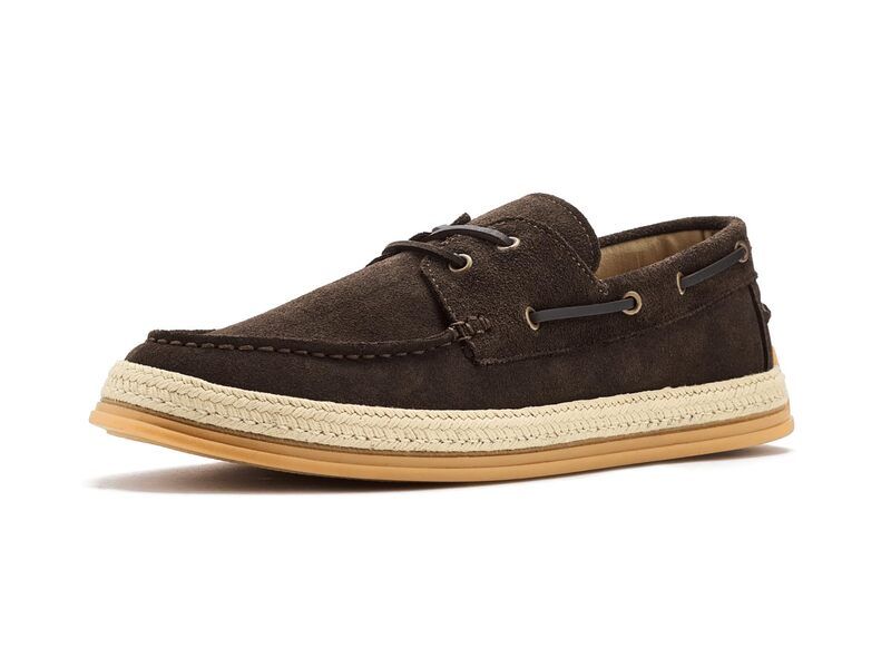 アンドレアース メンズ シューズ スリッポン・ローファー Andre Assous Allen Dark Brown Sued ブラウン