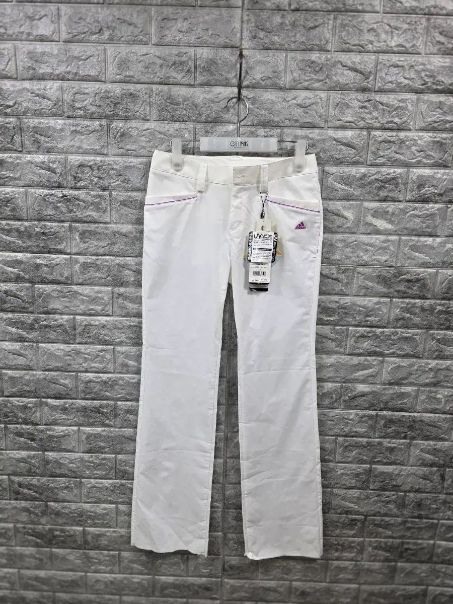 新品 アディダス 白 レディース ゴルフ スピンパンツ ウエスト 28-29インチ