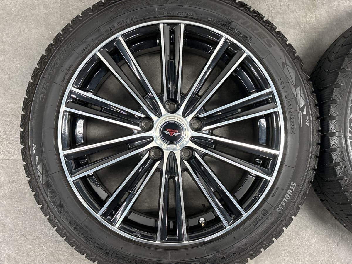 バリ溝 美品】TEAD 17in 7J +47 PCD114.3 トーヨー オブザーブ GIZ2 バリ溝 美品】TEAD 17in 7J +47 PCD114.3 トーヨー オブザーブ GIZ2