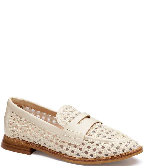 ジョンストンアンドマーフィー レディース シューズ スリッポン・ローファー Johnston Murphy Womens Gillian Woven Penny Loafers Bone 36,270円