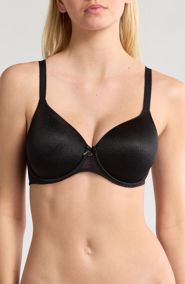 シャンテル レディース トップス Tシャツ Chantelle Lingerie Norah Comfort Spacer TShirt Bra Black ブラック