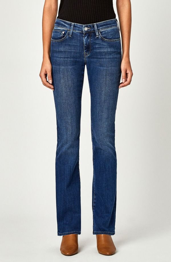 マーヴィ ジーンズ レディース シューズ ブーツ・レインブーツカット Mavi Jeans Molly Classic Mid Rise Bootcut Jeans Indigo Supersoft インディゴ
