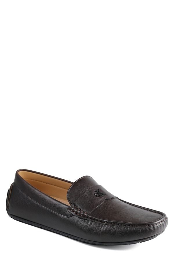 カルバンクライン メンズ シューズ ローファー Calvin Klein Follaman Loafer Dark Brown ブラウン