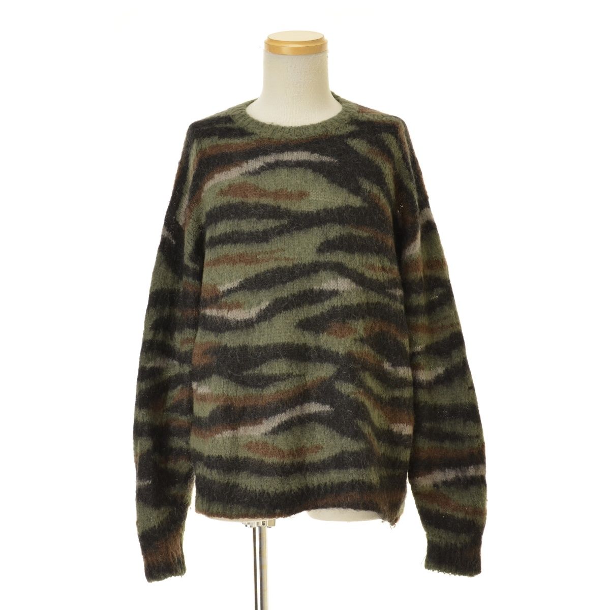 トップス Brushed Mohair Sweater Camo Supreme 25aw SUPREME】25AW Brushed Mohair Sweater Tiger Camo長袖ニットセーター
