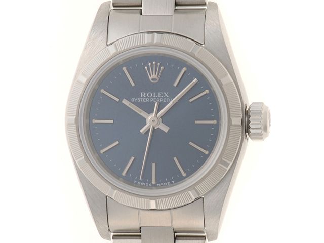 ROLEX ロレックス ウォッチ オイスター パーペチュアル 時計 67230 腕時計 ステンレススチール ブルー シルバー 自動巻き ブルー文字盤 レディース【中古】436 240,125円