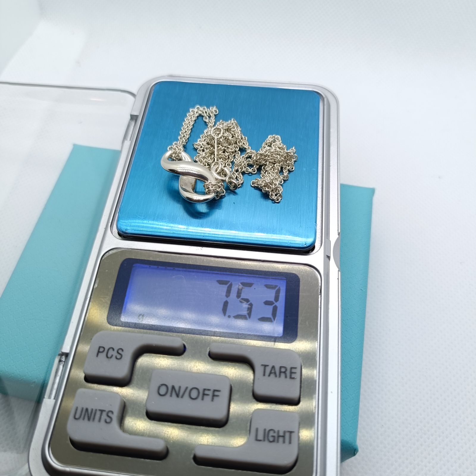 極美品✨️ ティファニー ネックレス インフィニティ ダブルチェーン 