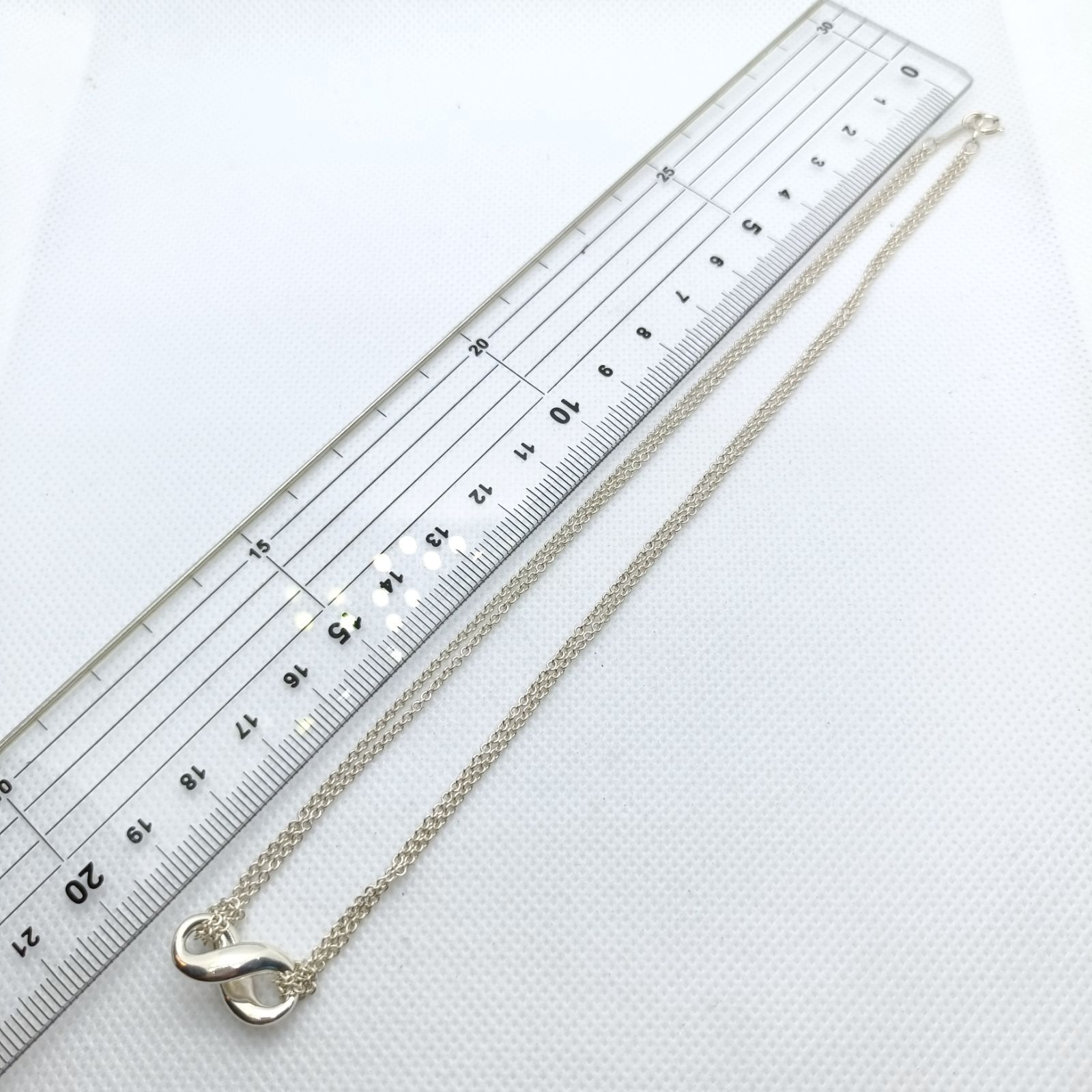 極美品✨️ ティファニー ネックレス インフィニティ ダブルチェーン