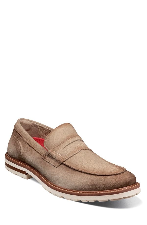 ステイシーアダムス メンズ シューズ ローファー Stacy Adams Hopkins Penny Loafer Sand Suede サンド