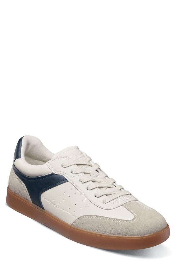 フローシャイム メンズ シューズ スニーカー レザー Florsheim Pace TToe Low Top Leather Sneaker Bone Multi マルチカラー