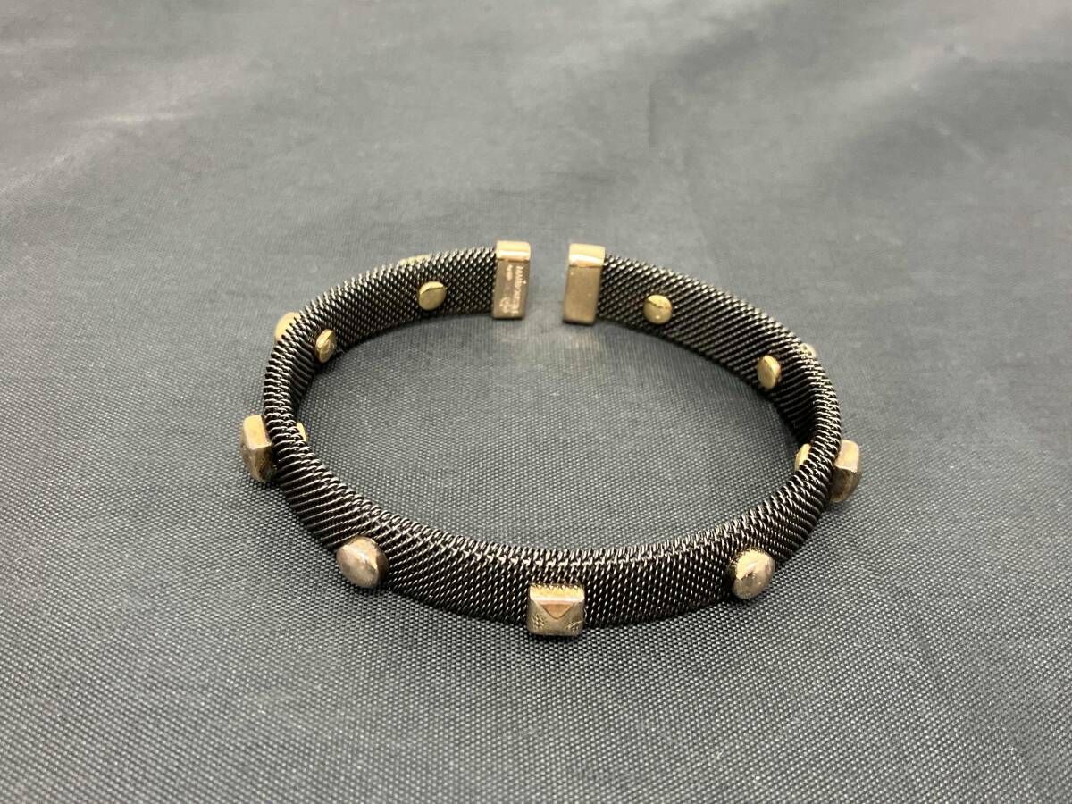 MAUBOUSSIN モーブッサン ルート ドゥ トア バングル シルバー925 ブレスレット ブラック系 黒系