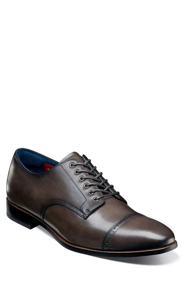 ステイシーアダムス メンズ シューズ オックスフォード キャップ Stacy Adams William Cap Toe Oxford Gray グレー