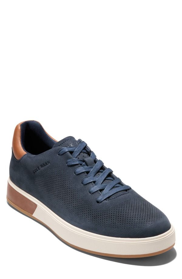 コールハーン メンズ シューズ スニーカー Cole Haan GrandPro Angleace Sneaker Navy Blazer British Tan ネイビー