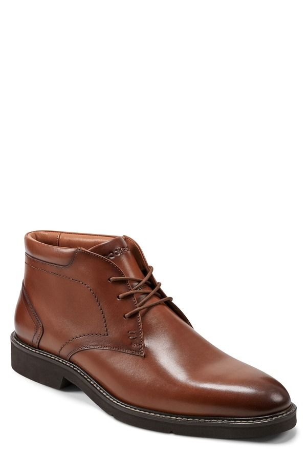 ロックポート メンズ シューズ ブーツ・レインブーツ ダービー Rockport Flynn Plain Toe Derby Boot Medium Natural