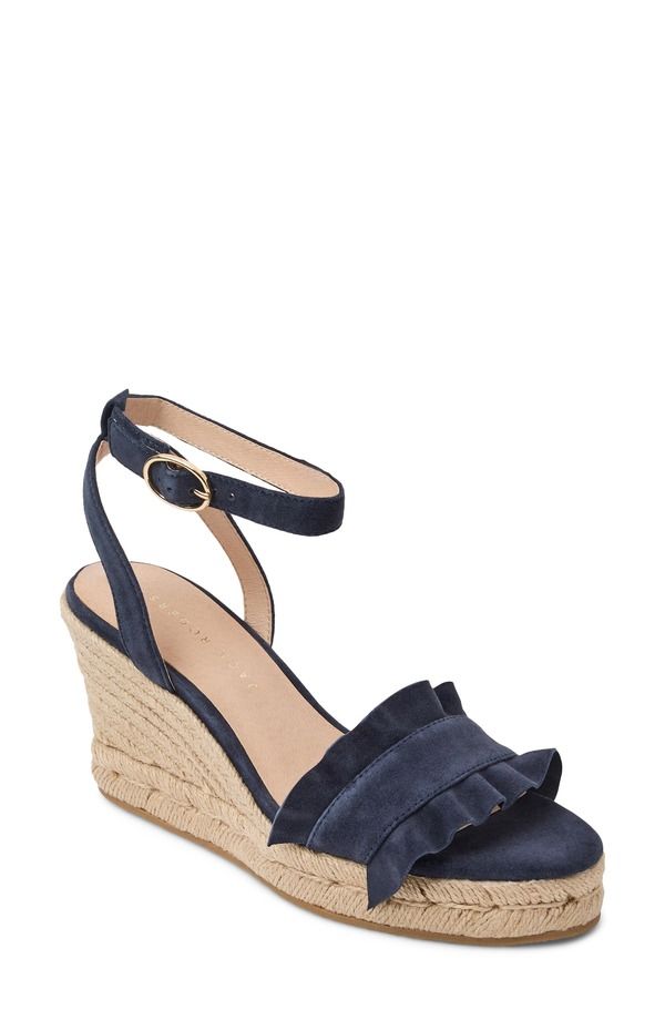 ジャックロジャース レディース シューズ サンダル プラットフォーム フリル アンクル Jack Rogers Rozette Rufflespadrille Ankle Straplatform Wedge Sandal Midnite