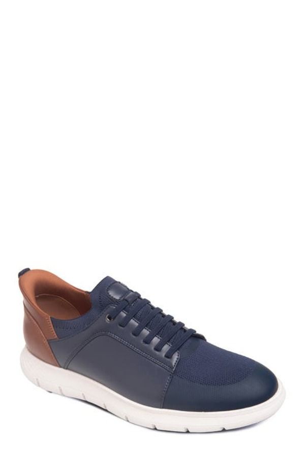 マークジョセフニューヨーク メンズ シューズ スニーカー レザー Marc Joseph New York Newbury Street Hands Free Technology Lightweight Leather Sneaker Navy Napa L