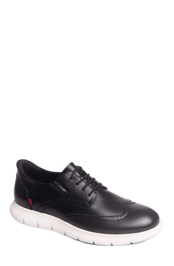 マークジョセフニューヨーク メンズ シューズ オックスフォード ウィングチップ レザー Marc Joseph New York Barnes Ave Hands Free Technology Lightweight Leather Wingtip Oxfo
