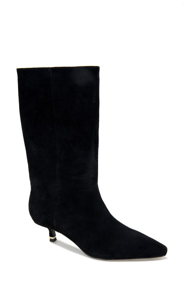 ケネスコール レディース シューズ ブーツ・レインブーツ Kenneth Cole Meryl Pointed Toe Boot Black Suede ブラック