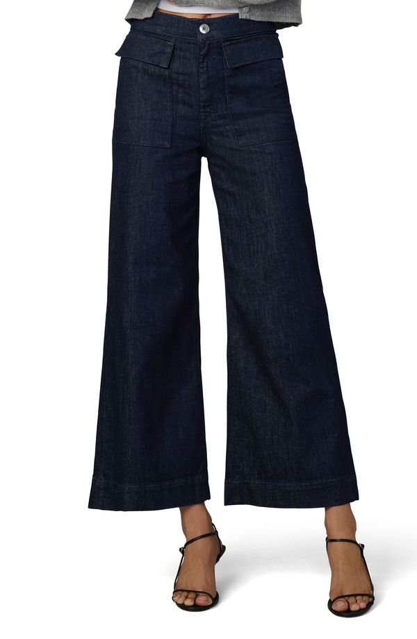 ジョーズ レディース ボトムス レギンス ワイドレッグ パンツ アンクル Joes The Irina Patch Pocket Ankle Wide Leg Pants Rinse