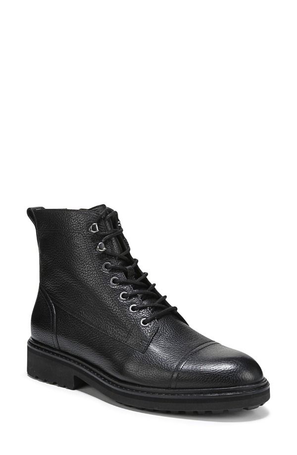 バイオニック メンズ シューズ ブーツ・レインブーツ レース Vionic Livermore Waterepellent LaceUp Bootie Black Leather ブラック