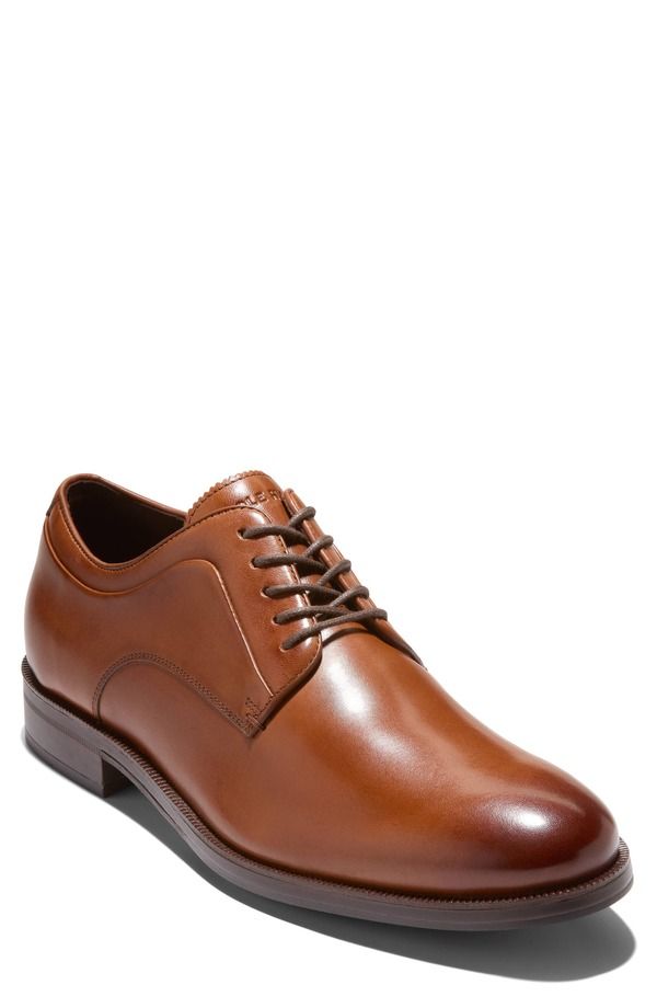 コールハーン メンズ シューズ オックスフォード ダービー レザー Cole Haan Dean Plain Toe Leather Derby British Tan Black ブラック