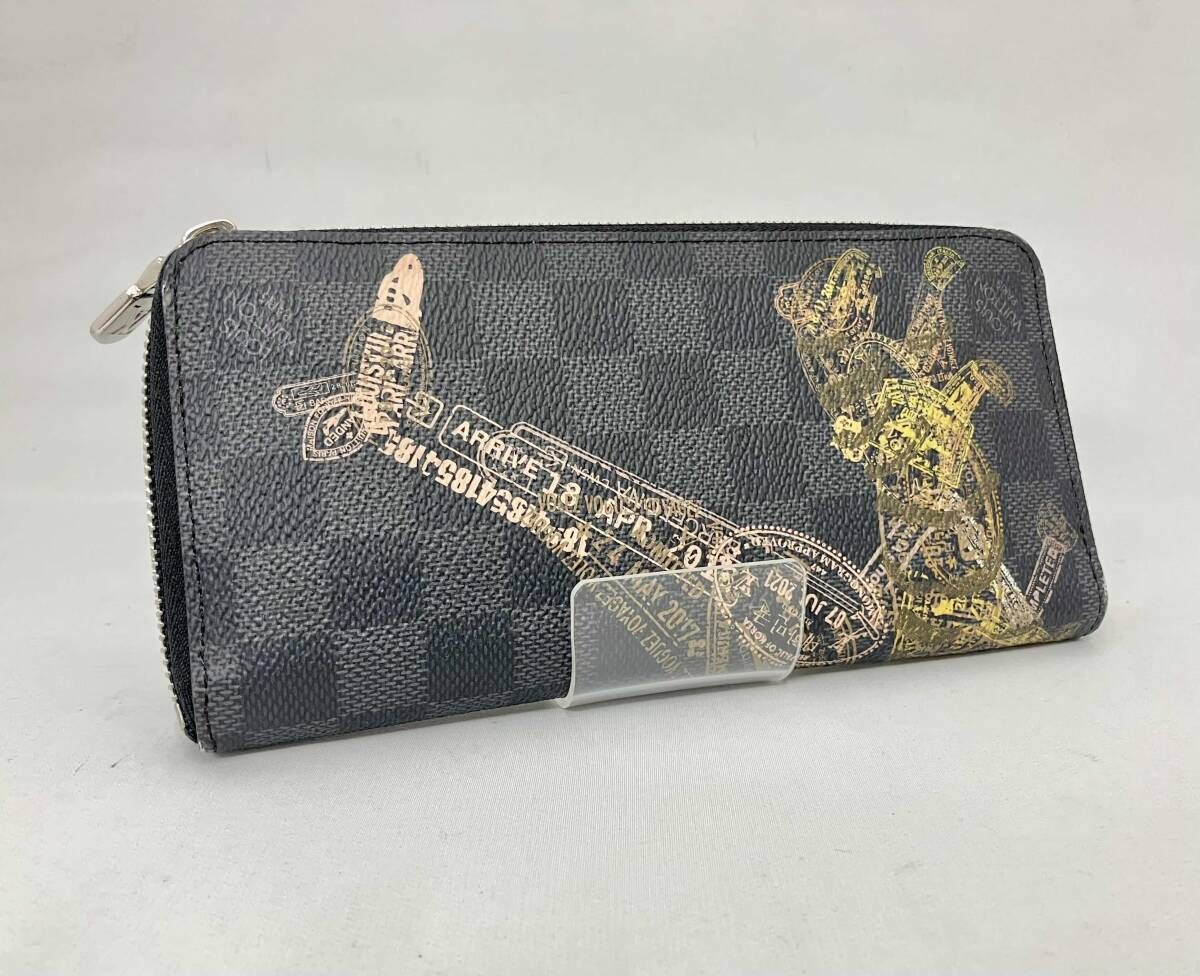 LOUIS VUITTON ルイヴィトン ダミエ ヴェルティカルジッピーウォレット 