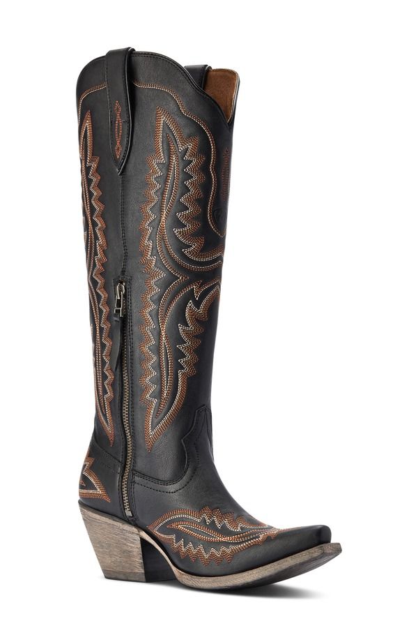 アリアト レディース シューズ ブーツ・レインブーツ Ariat Casanova Western Boot Brooklyn Black ブラック