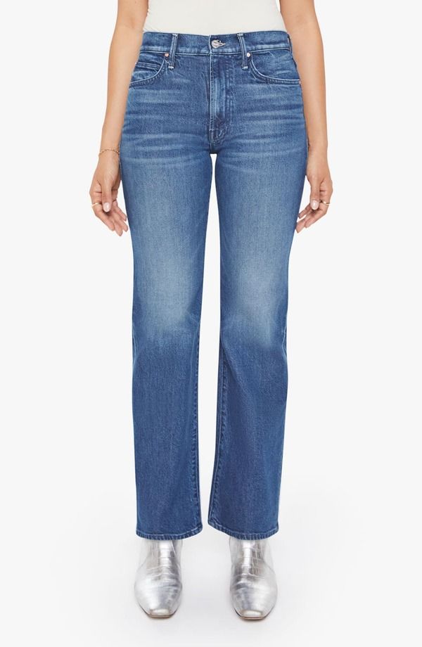 マザー レディース ボトムス デニムパンツ ストレート ハイウエスト ジーンズ MOTHER Lil Kick It High Waistraight Leg Jeans Which Is Witch