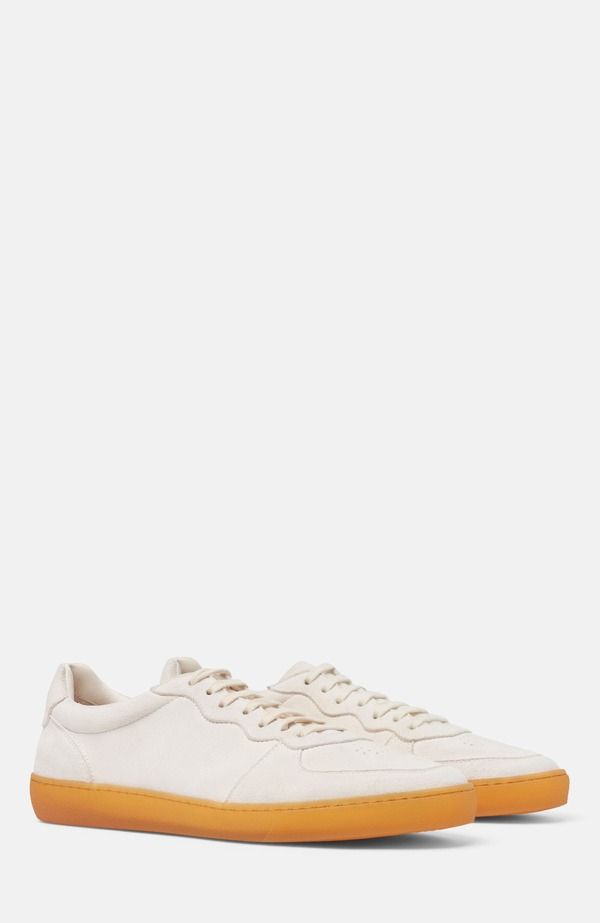スカロッソ メンズ シューズ スニーカー SCAROSSO Aureliano Sneakers Cream Suede クリーム