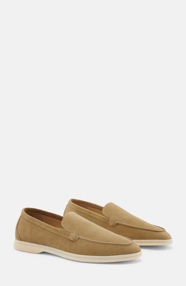 スカロッソ メンズ シューズ ローファー SCAROSSO Ludovico Loafers Beige Suede ベージュ
