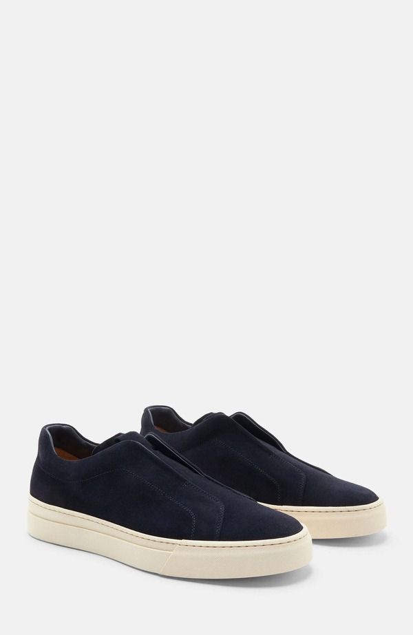スカロッソ メンズ シューズ スニーカー SCAROSSO Luca Sneakers Blue Suede ブルー