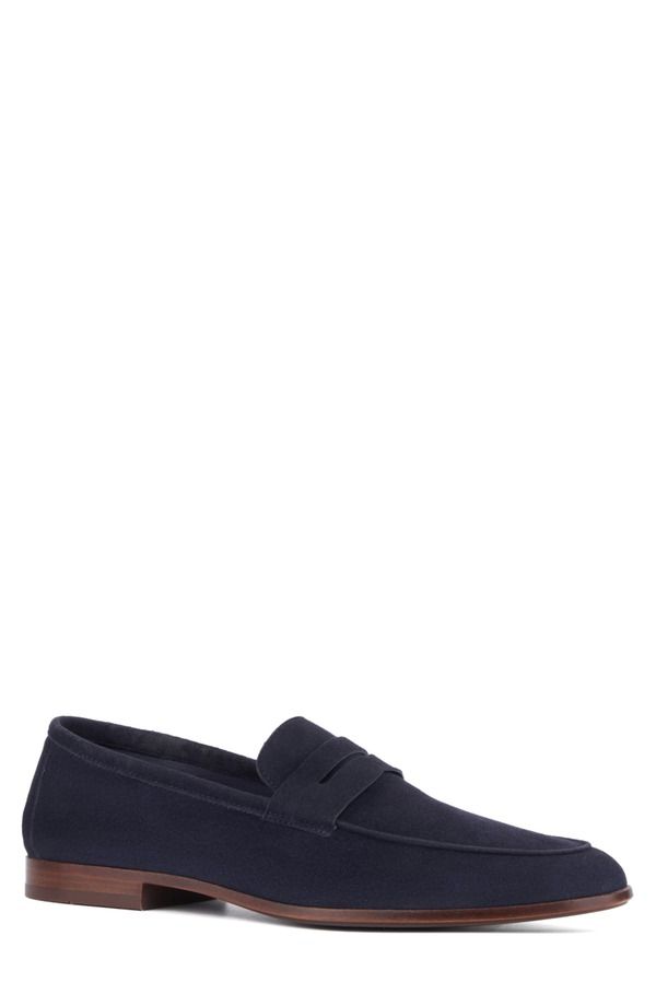 アクアタリア メンズ シューズ ローファー Aquatalia Jon Penny Loafer Navy ネイビー
