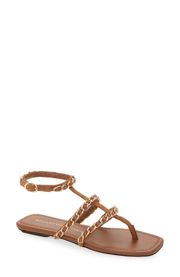 スチュアート ワイツマン レディース シューズ サンダル Stuart Weitzman Soluxe Crystal Sandal Toasted Almond
