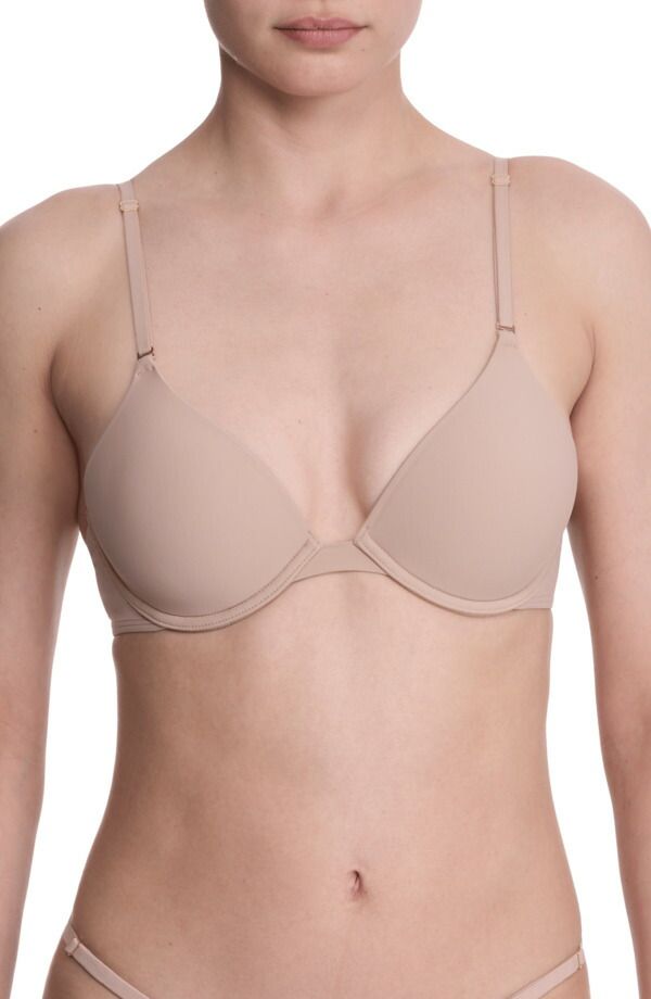 ナトリ レディース トップス Tシャツ Natori Verge Convertible Plunge TShirt Bra Cafe