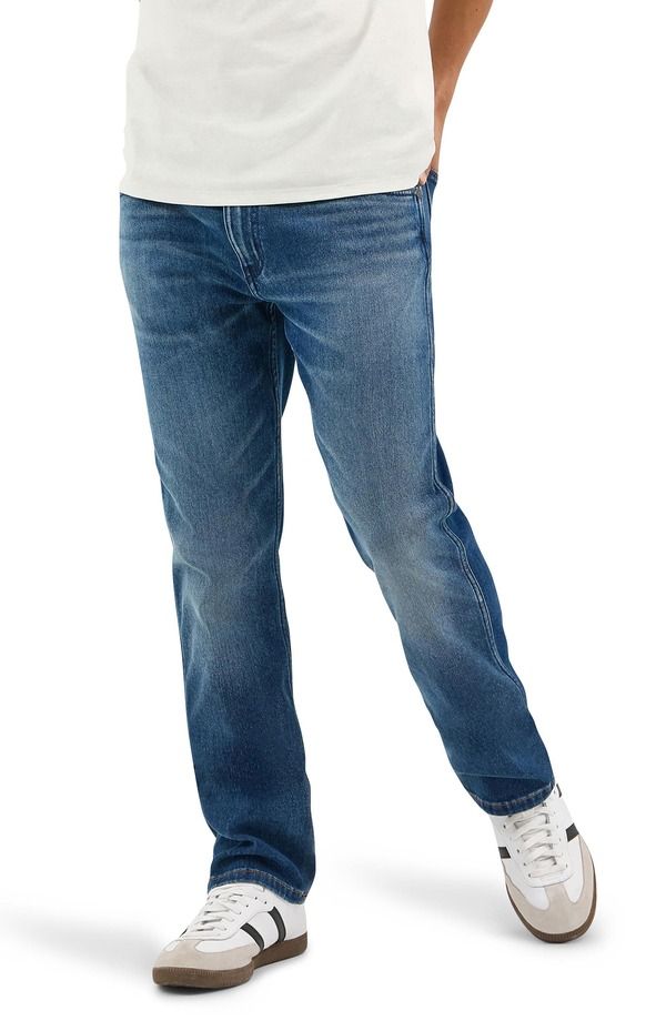 ラングラー メンズ ボトムス デニムパンツ ストレート ジーンズ Wrangler Greensboro Straight Leg Jeans Denim Dusk デニム
