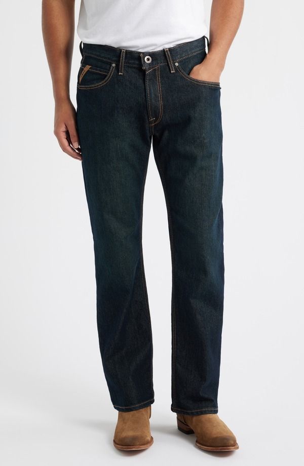 アリアト メンズ ボトムス デニムパンツ ブーツカット ブーツ ジーンズ Ariat M4 Relaxed Bootcut Jeans Blackstone