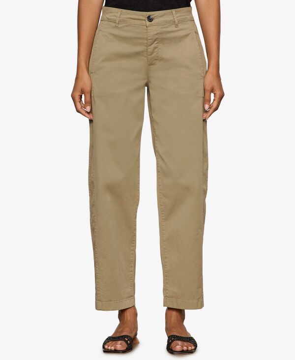 【送料無料】 サンクチュアリー レディース カジュアルパンツ ボトムス Womens Boyfriend Cropped Cruiser Pants Covert Green