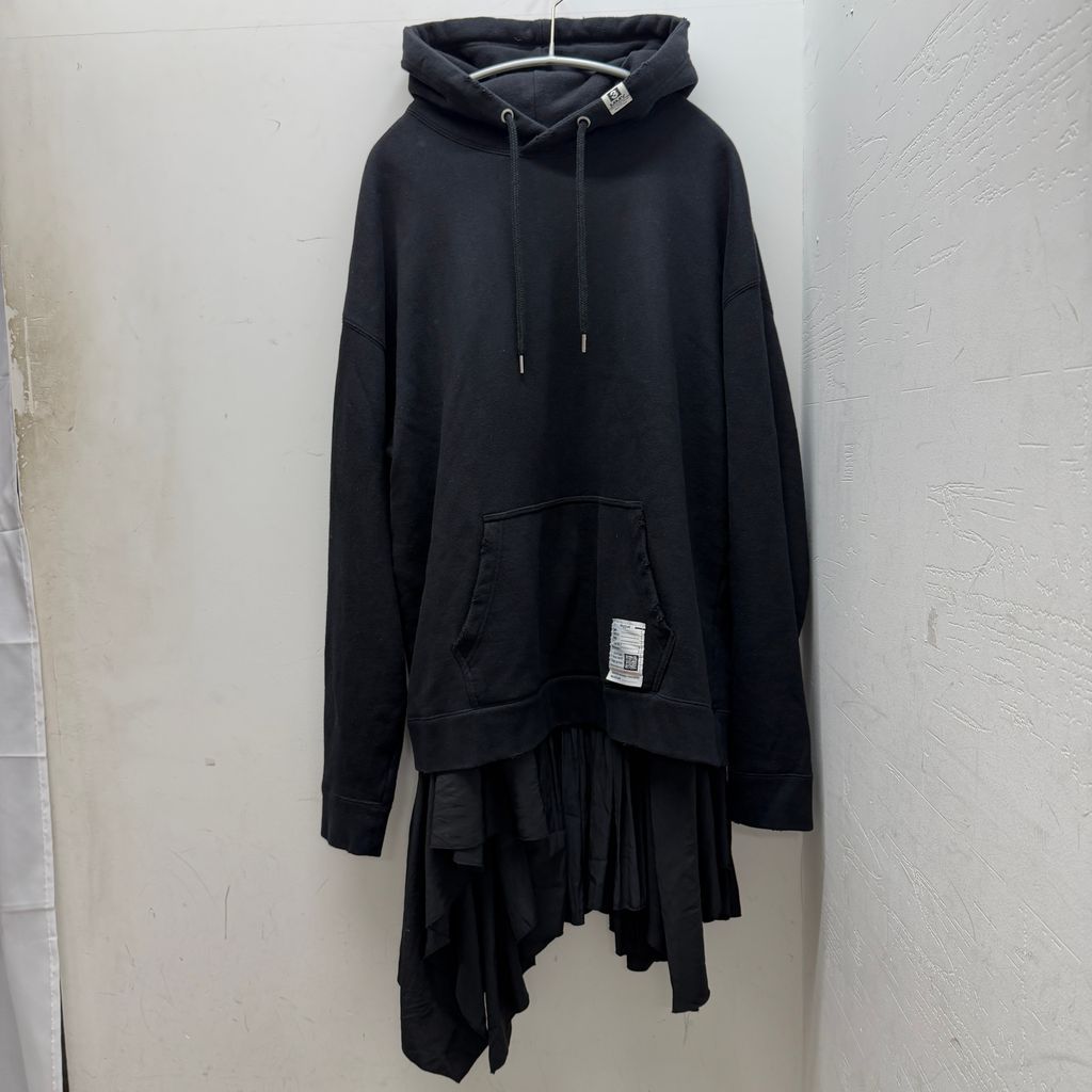 MAISON MIHARA YASUHIRO メゾンミハラヤスヒロ 25AW Hoodie Combined Dress フーディードッキングドレス K15DR751 ブラック size:F 【中目黒05】