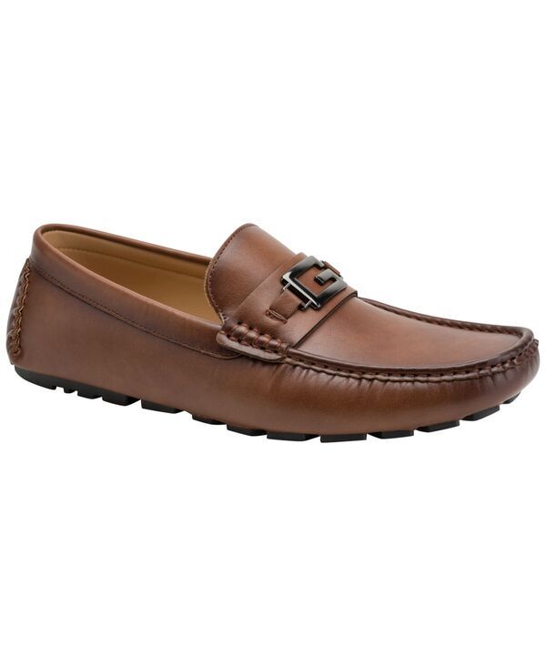 【送料無料】 ゲス メンズ スリッポン・ローファー シューズ Mens Alope SlipOn Driving Loafers Dark Natural