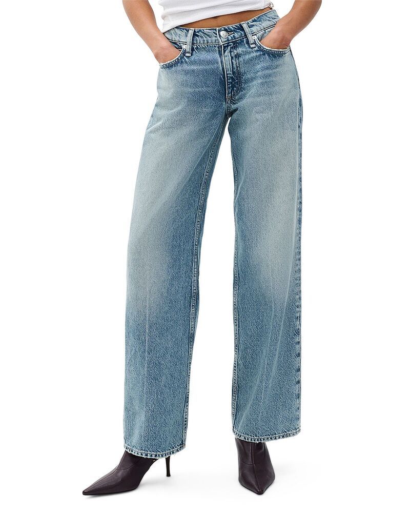 ラグアンドボーン レディース ボトムス デニムパンツ ローライズ ジーンズ rag bone Saige Low Rise Relaxed Straight Jeans Roseland