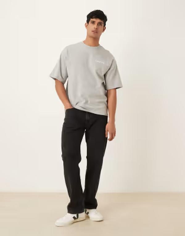 カルバンクライン メンズ トップス Tシャツ コットン Calvin Klein Cotton loungewear Tshirt B10 gray heather グレー