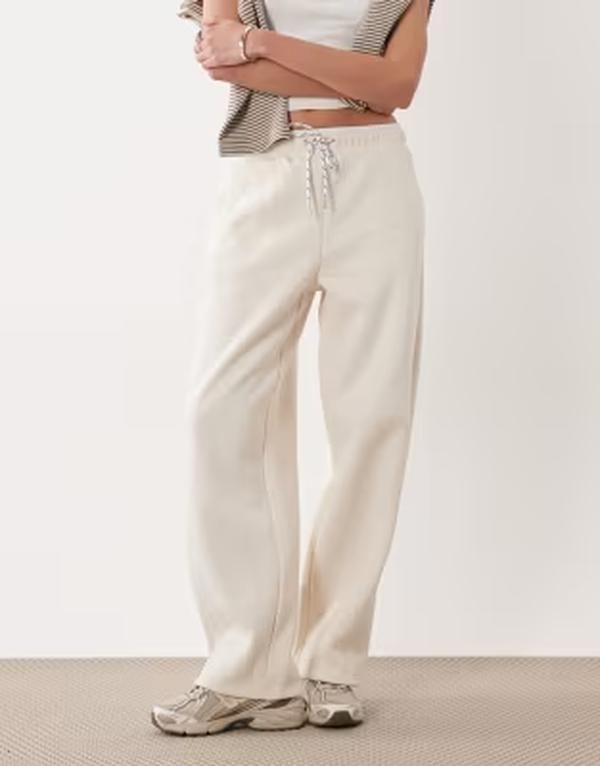 コットンオン レディース ボトムス カジュアルパンツ プラスサイズ スウェットパンツ Cotton barrel plush barrel jogger sweatpants in sesame heather Sesame Heather ヘザー