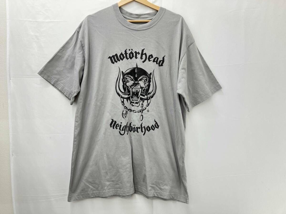 Neighborhood ✖️ motorhead ネイバーフッド モーターヘッド コラボ スローガン Tシャツ プリントTシャツ XLサイズ メンズ グレー系