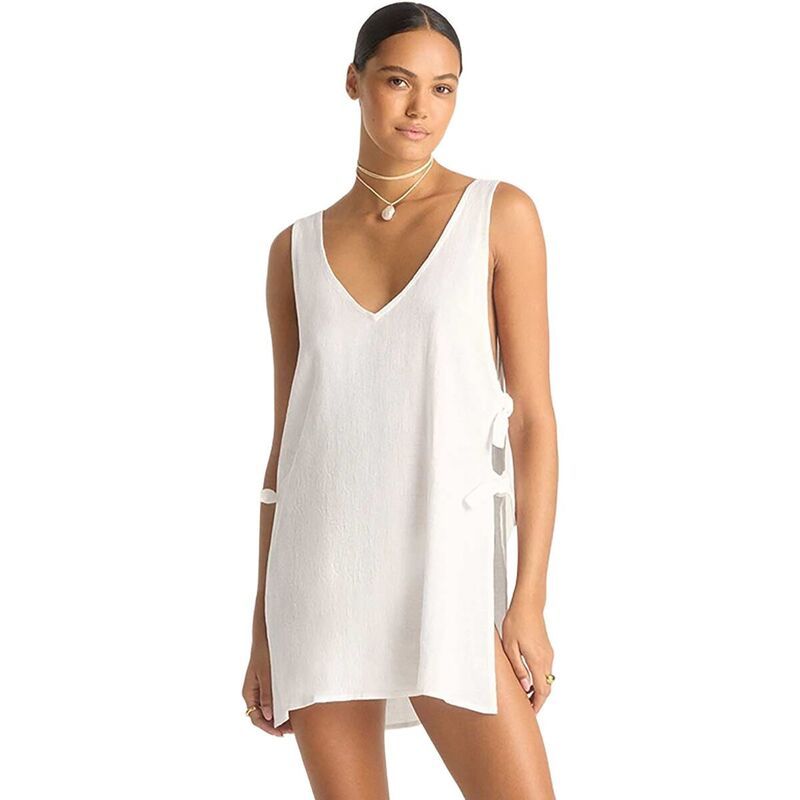 ビタミン A レディース トップス ワンピース ミニ Vitamin A Riviera Mini Dress Womens White ホワイト