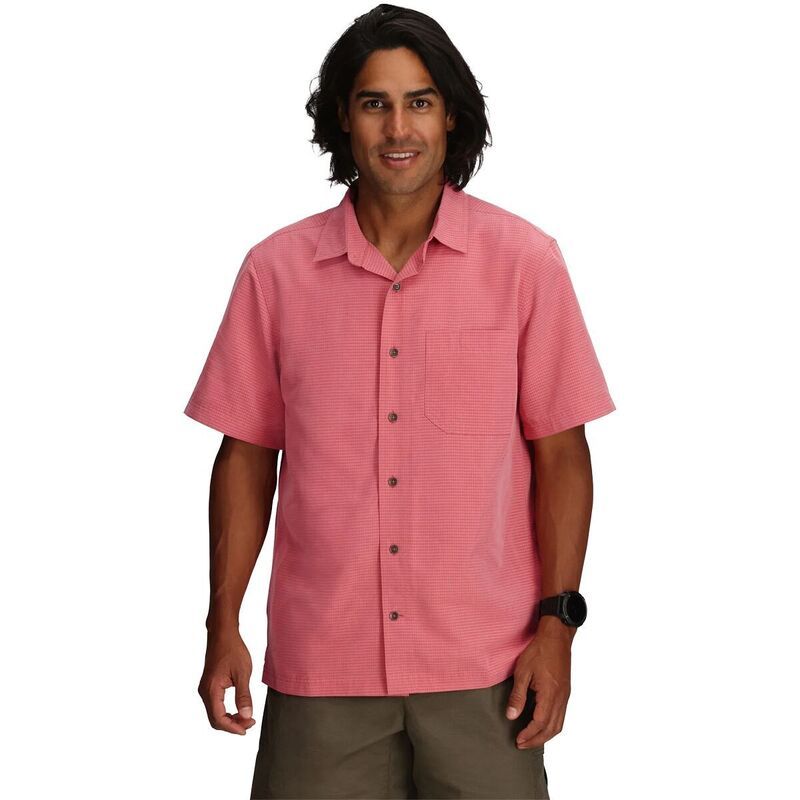 ロイヤルロビンズ メンズ トップス シャツ 半袖 Royal Robbins Desert Pucker ShortSleeve Shirt Mens Rosefinch